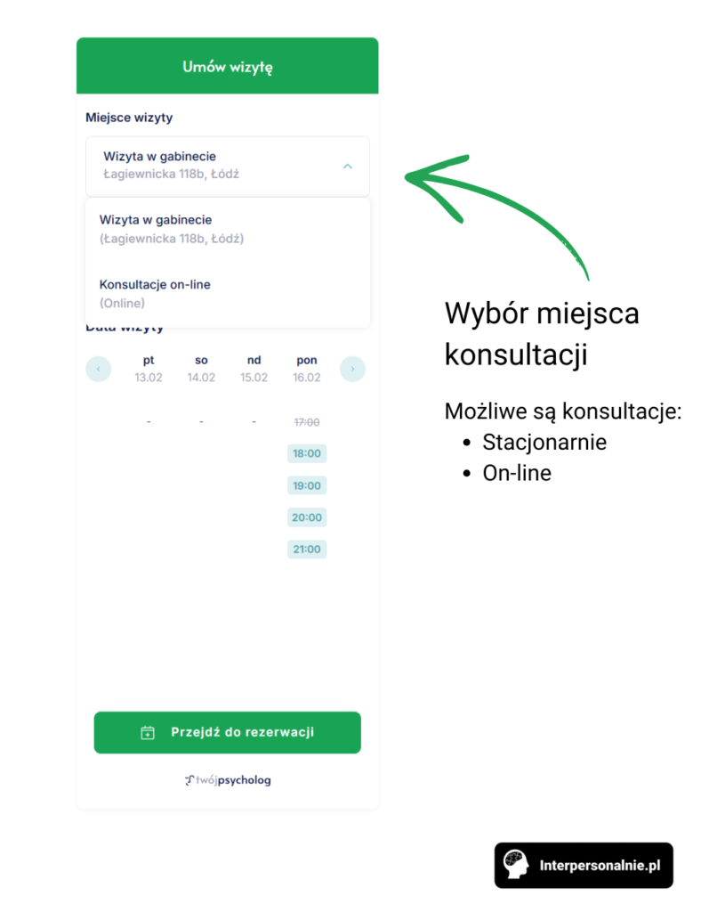 Wybór miejsca konsultacji psychologicznej – wizyta stacjonarna lub online